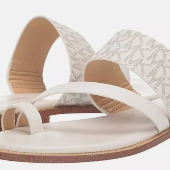 MICHAEL KORS PRATT FLAT SANDAL SIZE 7.5 - Picture 1 of 5